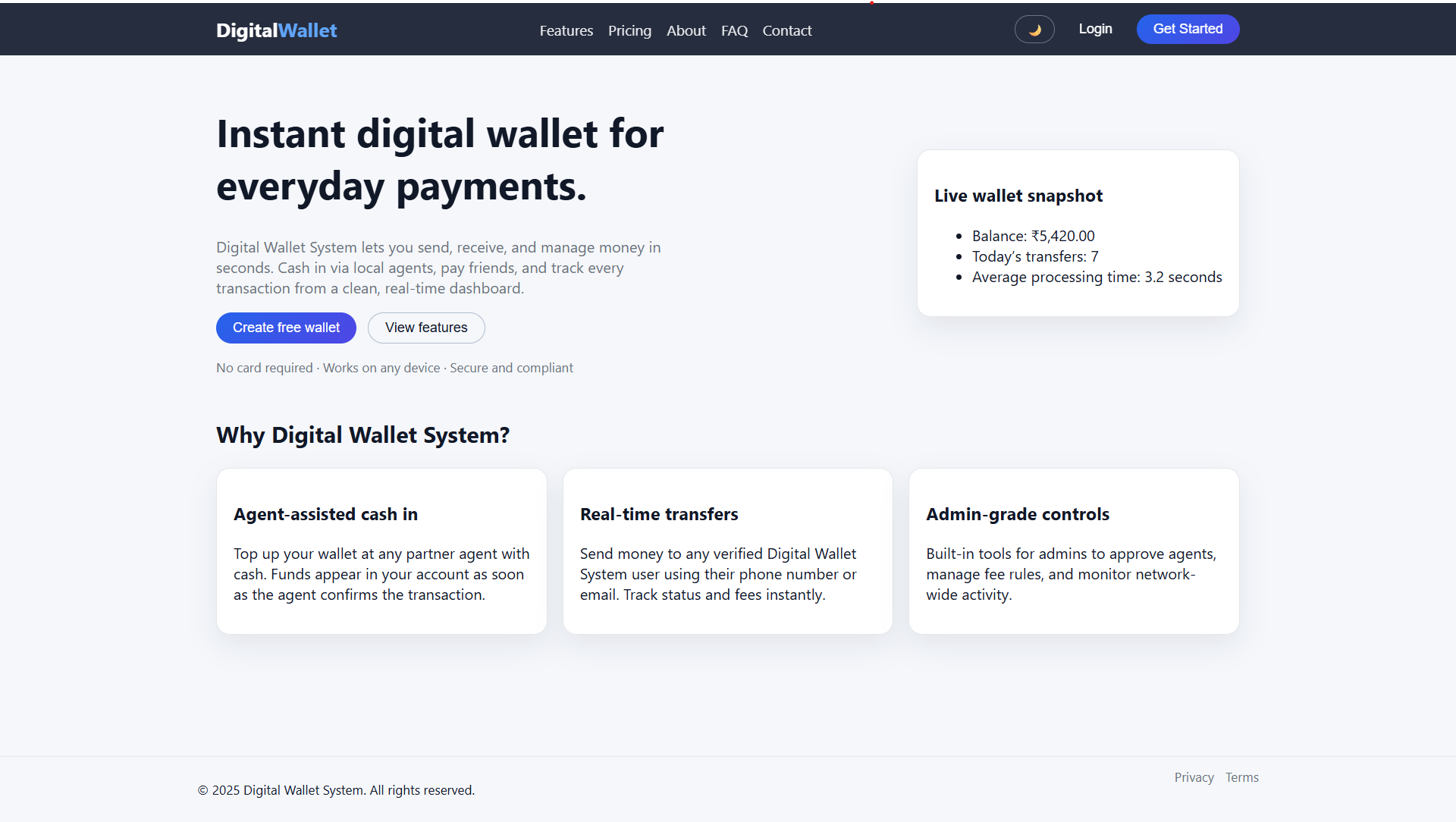 Digital Wallet System